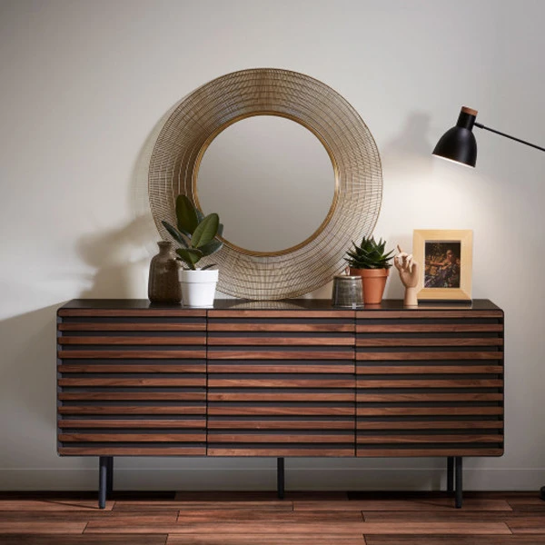 Dressoir Walnoot Mat Grijs - Afbeelding 5