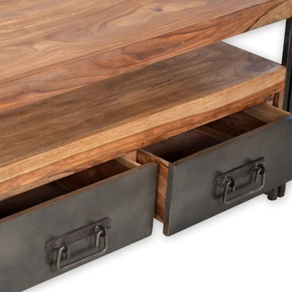 TV-meubel Sheesham Hout 160 Cm - Afbeelding 3