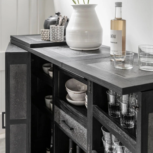 Zwarte Drankkast Bartafel - Afbeelding 9