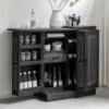 Zwarte Drankkast Bartafel