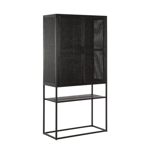 Kast Op Hoge Poten Zwart - Afbeelding 4