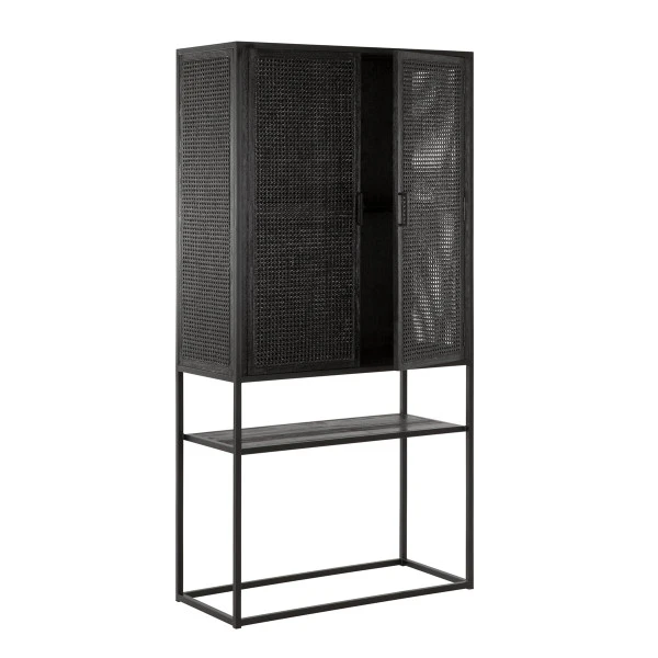 Kast Op Hoge Poten Zwart - Afbeelding 5