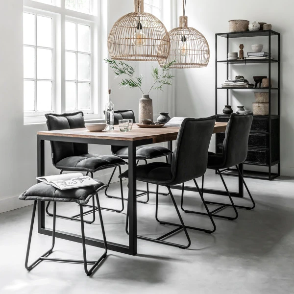 Open Kast Met Lades Rotan - Afbeelding 4