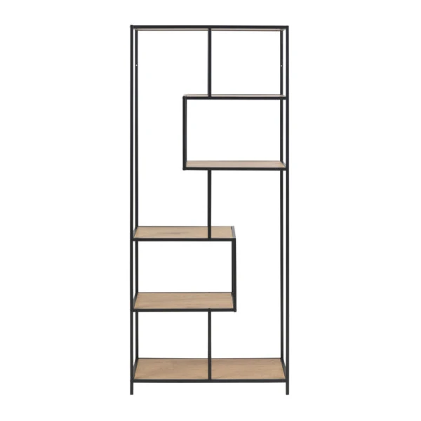 Open Kast Van Staal Met Houten Planken