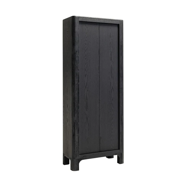 Hoge Zwarte Wandkast - Afbeelding 2