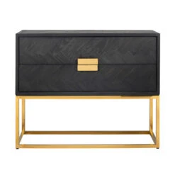 Zwarte Ladenkast Visgraat