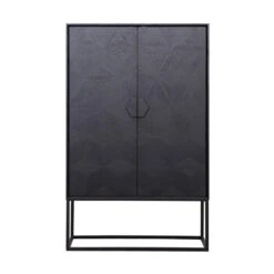 Grote Kast Zwart Hout