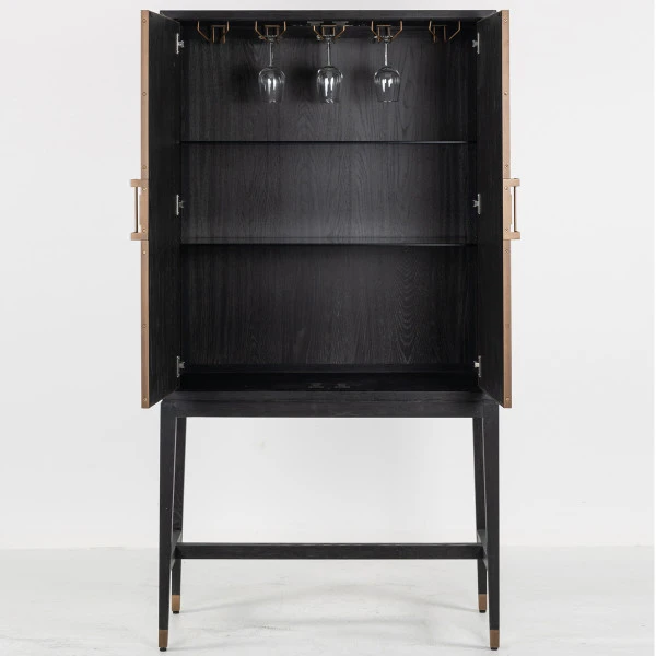 Design Wandkast Leer - Afbeelding 3