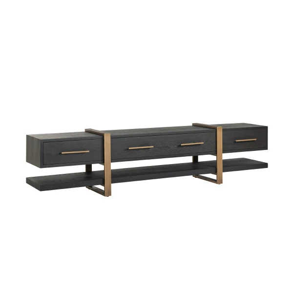 TV-dressoir Donker Hout - Afbeelding 2