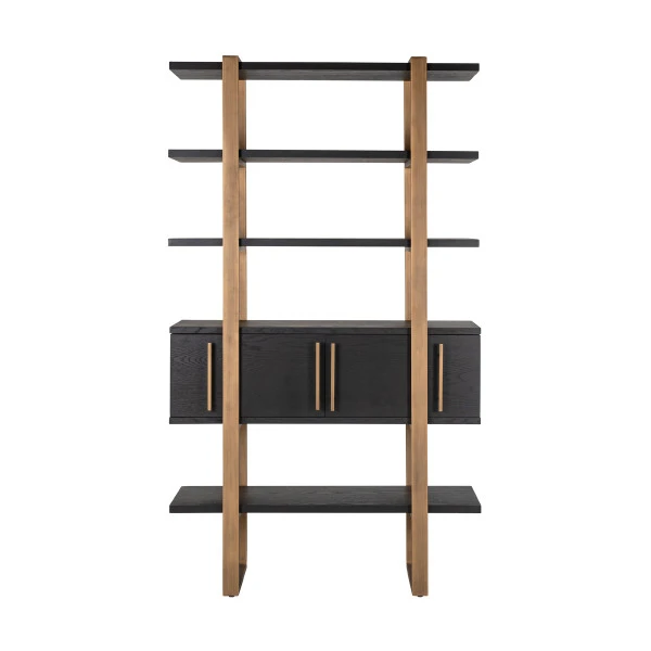 Wandkast Hout En Goud