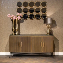 Dressoir Goud Met Marmer