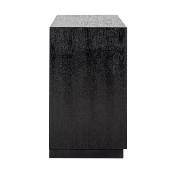 Zwart Dressoir 2-deurs Eiken - Afbeelding 4