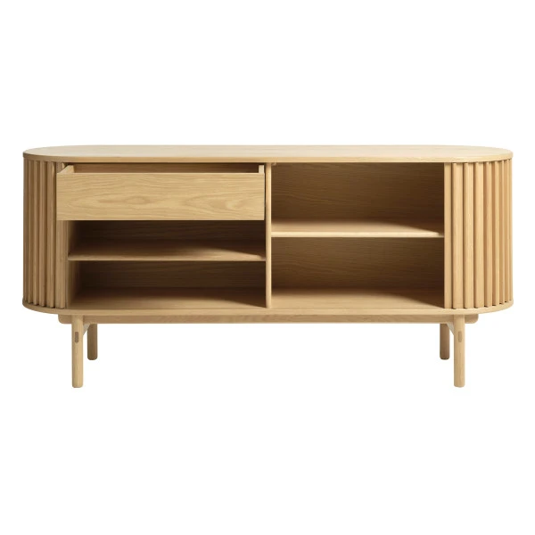 Scandinavisch Dressoir Eikenfineer - Afbeelding 6