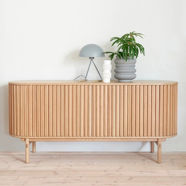 Scandinavisch Dressoir Eikenfineer - Afbeelding 5