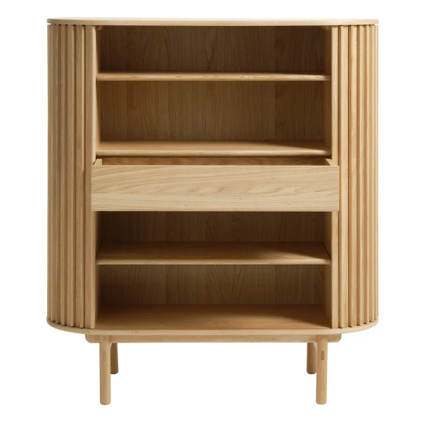 Scandinavische Wandkast Eikenfineer - Afbeelding 4