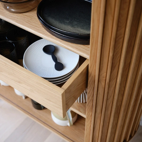 Scandinavische Wandkast Eikenfineer - Afbeelding 9