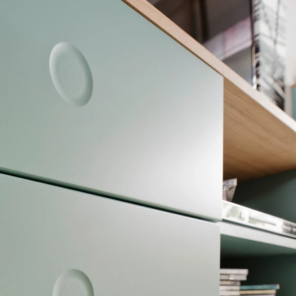 Mat Tv-meubel Met Eiken Blad - Afbeelding 7