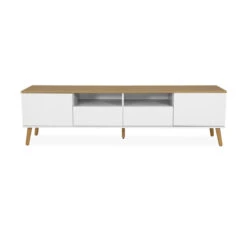 Tv-meubel Met Eiken Blad