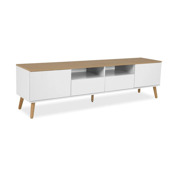 Tv-meubel Met Eiken Blad - Afbeelding 4