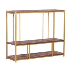 Stellingkast Goud Met Mangohout