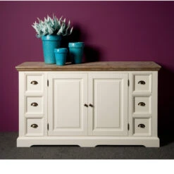Landelijk Dressoir Wit 160 Cm
