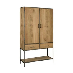 Wandkast Gerookt Eiken