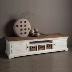 Landelijk Tv-meubel Met Manden 180cm