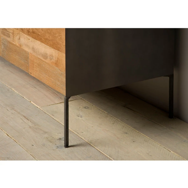 Dressoir Metaal En Teak - Afbeelding 2