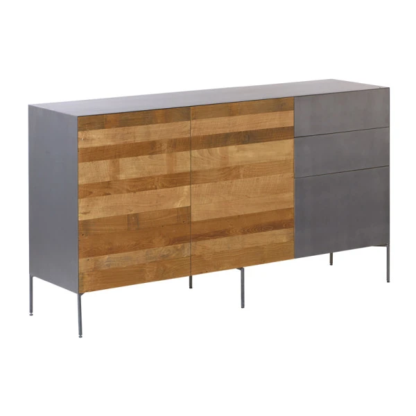 Dressoir Metaal En Teak - Afbeelding 3