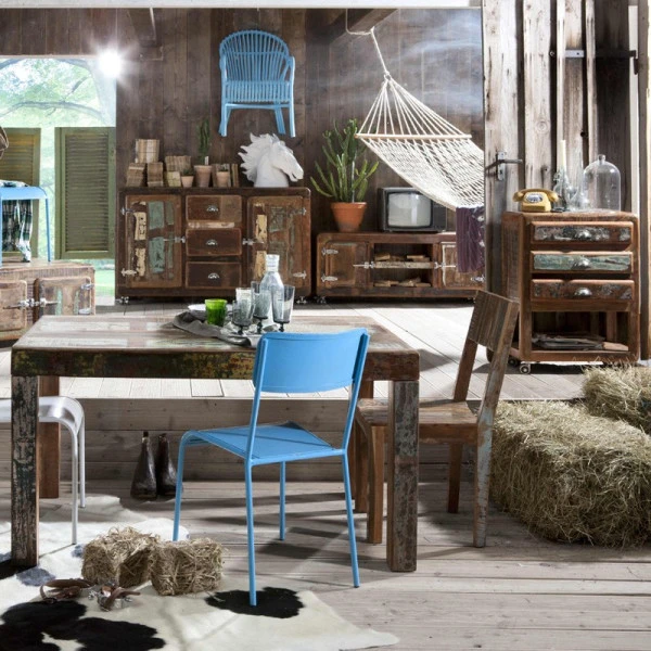 TV-meubel Van Sloophout 140 Cm - Afbeelding 4