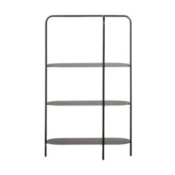 WOOOD Zwart Stellingkastje Ovaal