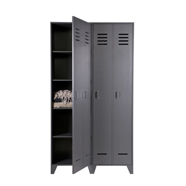 WOOOD Hoge Lockerkast Van Grenen - Afbeelding 4