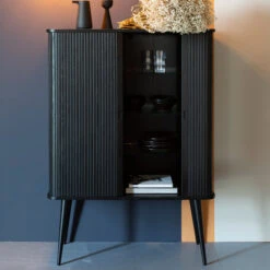 Zuiver Zwarte Design Wandkast