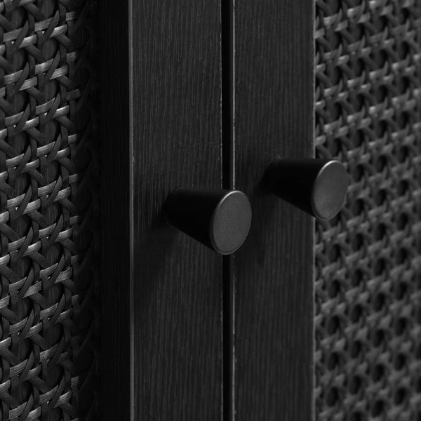 Zwarte Dressoir Met Rotan - Afbeelding 7