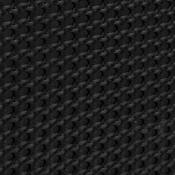 Zwarte Wandkast Met Rotan - Afbeelding 7